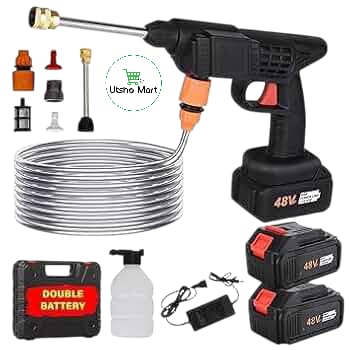 ( 3 pes BATTARY ) CAR WASHER GUN RECHARGEABLE