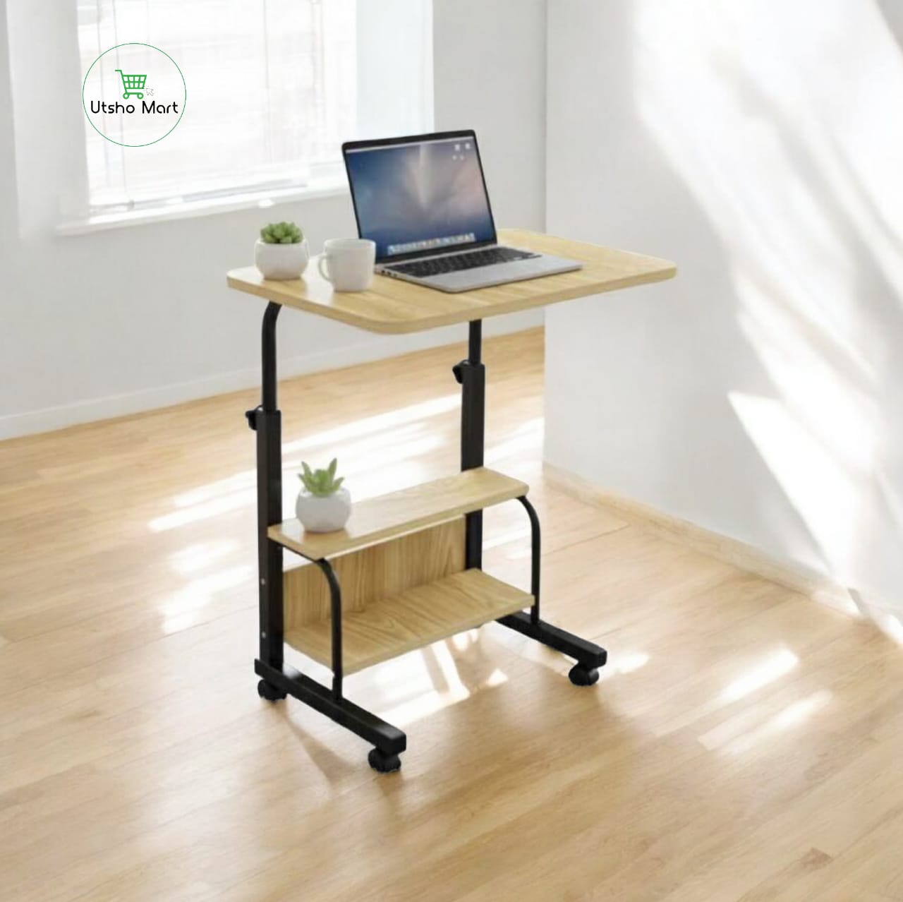DOUBLE LAYER ADJUSTABLE READING TABLE